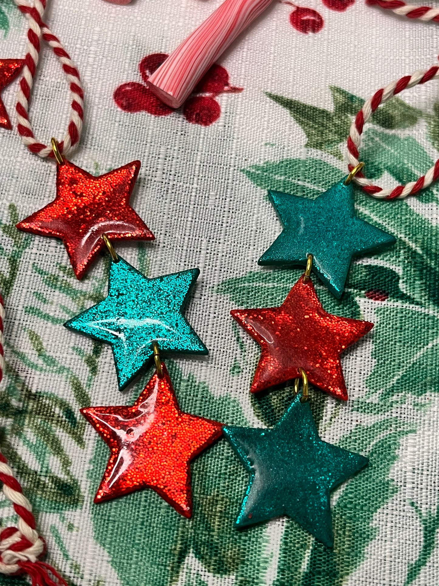 Star Drop Dangle Tree Ornaments